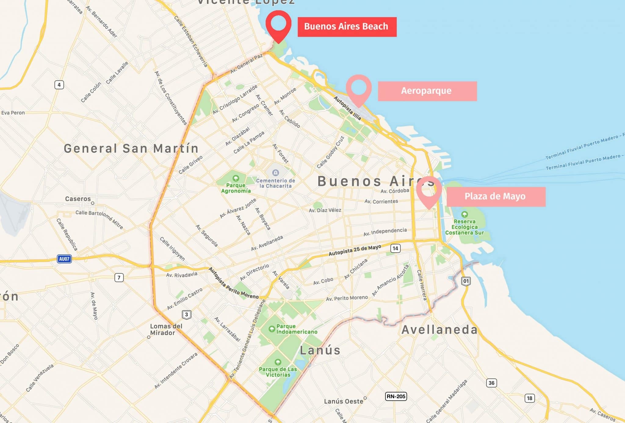 Buenos Aires Beach Playa Argentina