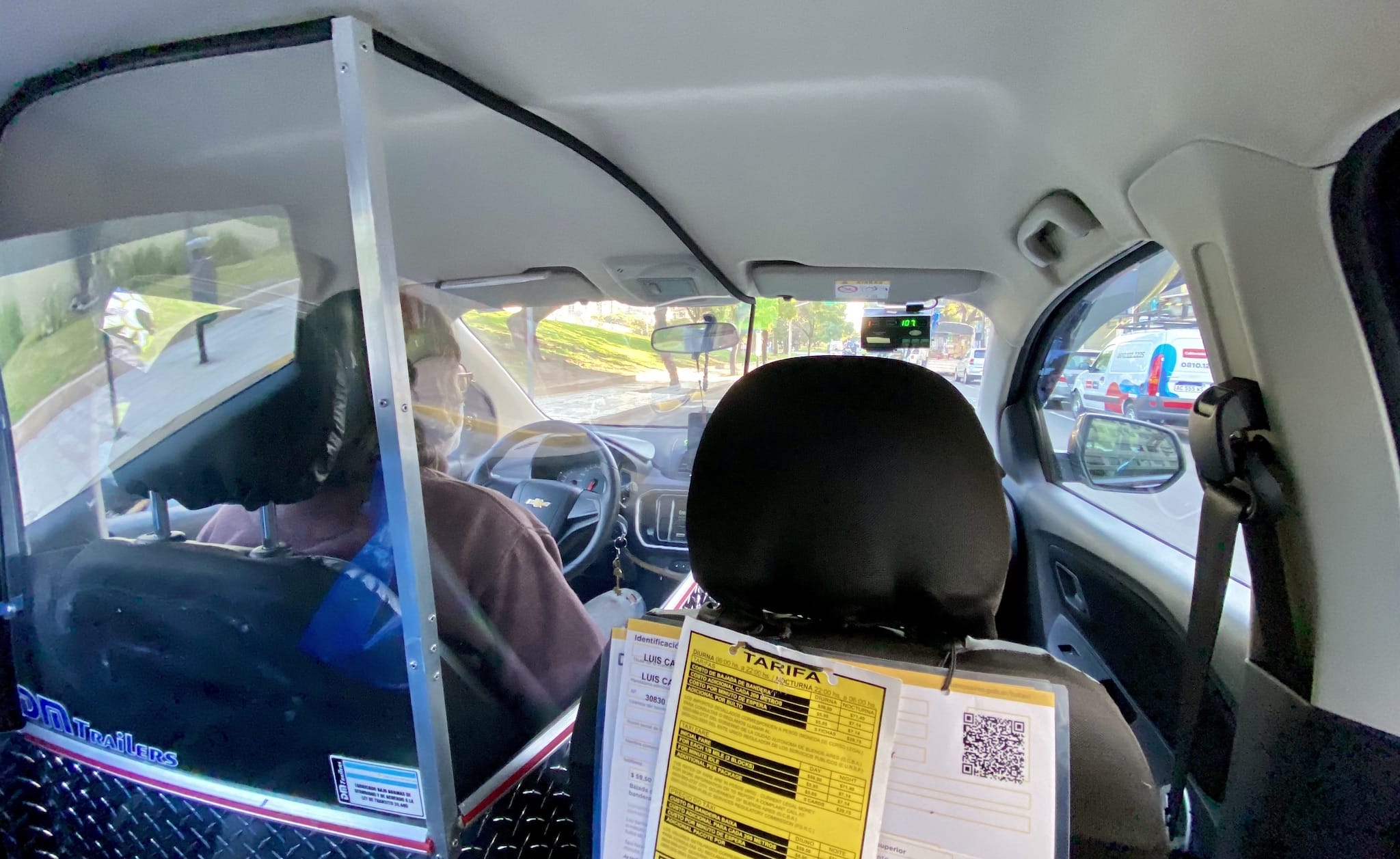 Taxi safety Buenos Aires covid