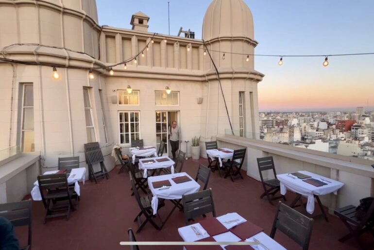 Rooftop bar in Buenos Aires sky bar