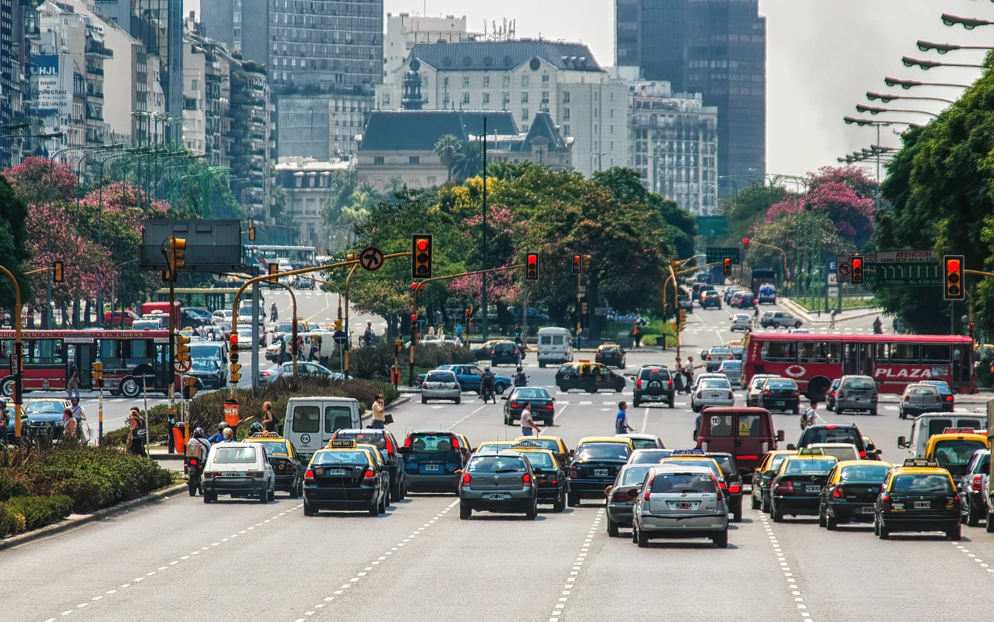 Avenida 9 de Julio em Buenos Aires