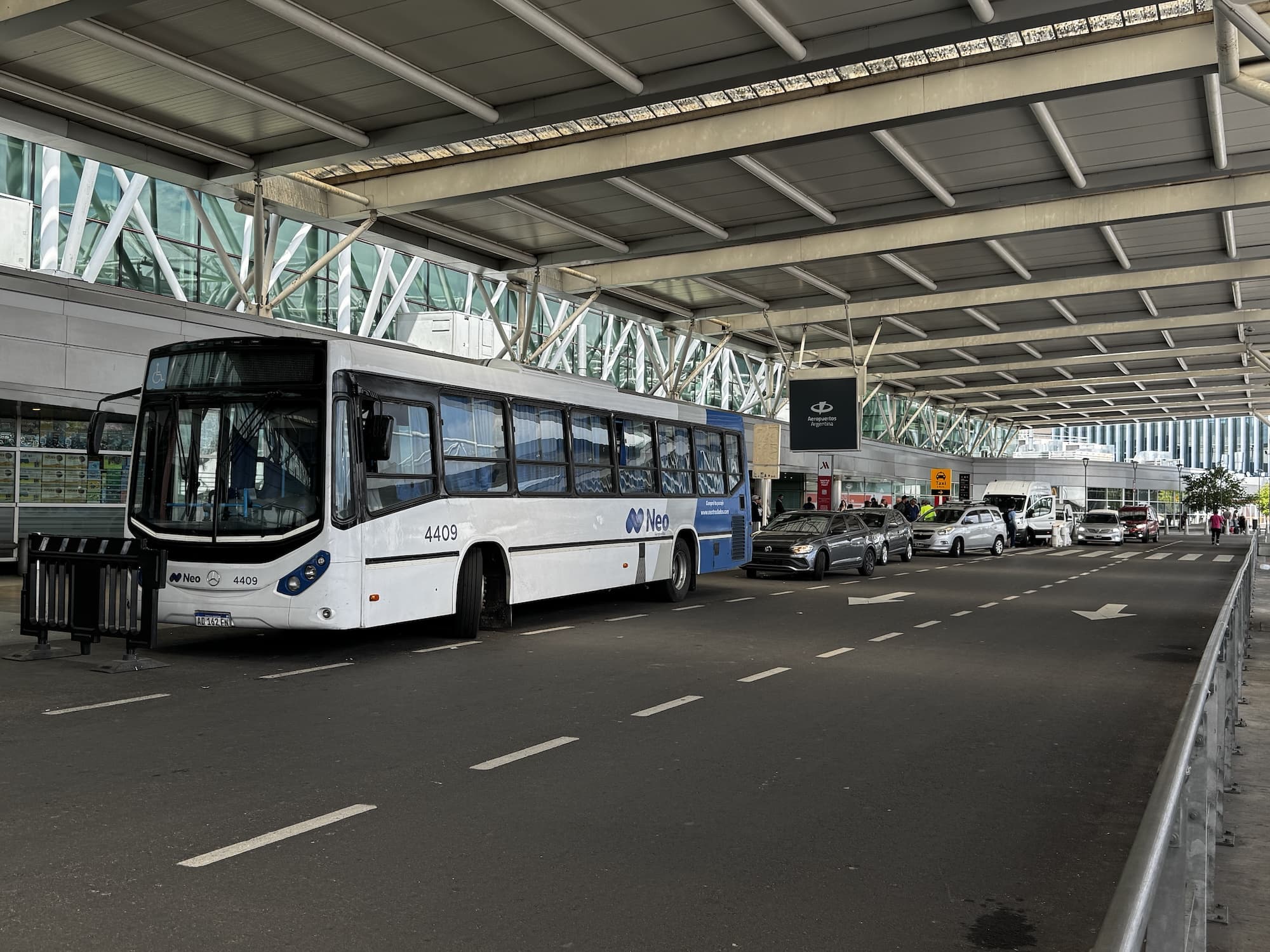 Neo Bus at Ezeiza airport Secrets of Buenos Aires
